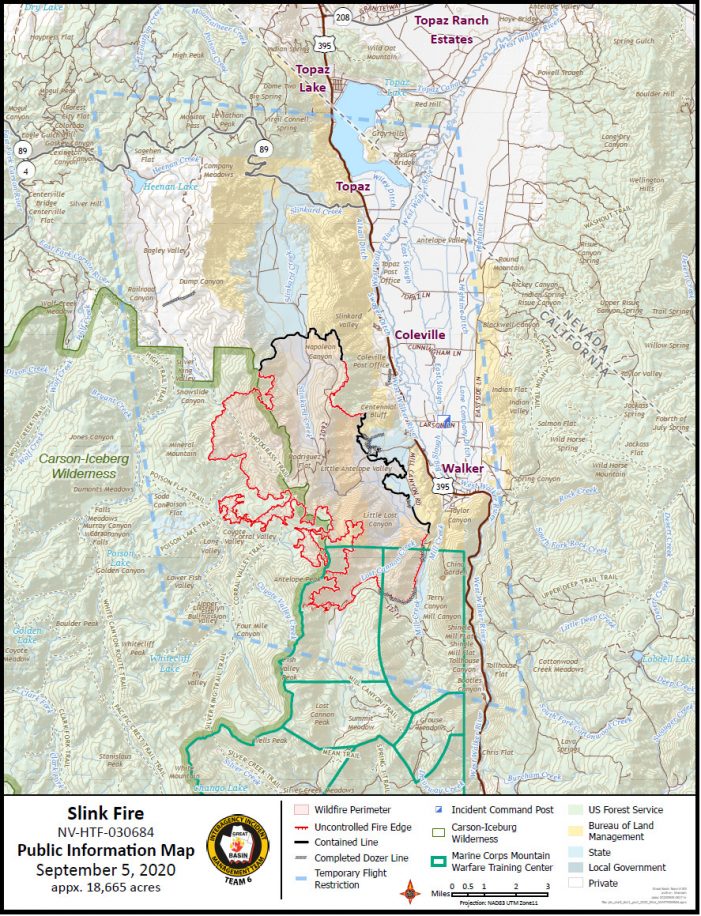 The Slink Fire Climbs to 18,665 Acres & 15% Containment