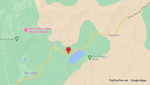 Traffic Update….Injury Collision Near Hwy 4 & Lake Alpine Campground Road