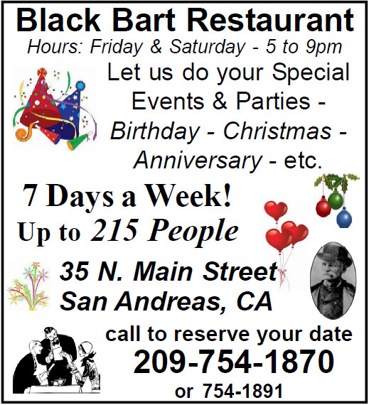 Let Black Bart Restaurant Host Your Next Event