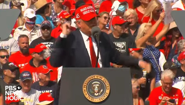 Trump Held Campaign Rally in Tampa Florida