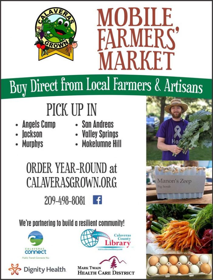 CalaverasGROWN San Andreas Certified Farmers’ Market on Thursdays from 4-5:30pm, Extended November 5-19