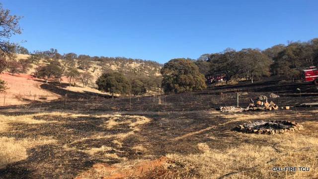 5.7 Acre Escaped Debris Burn in Don Pedro Area.   Responsible Party Cited for Burning Without Permit