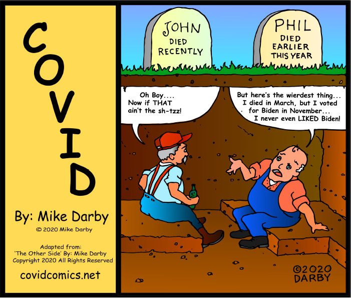 A Covid Comic for Your Sunday ~ By Mike Darby