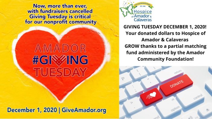 Amador Community Foundation Invites You to Give to Hospice of Amador & Calaveras