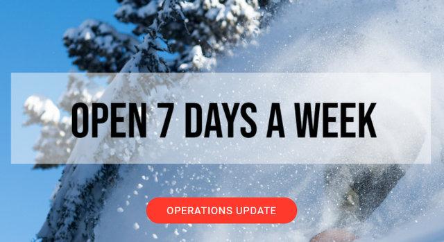 Hey Good People!!  Bear Valley Now Open 7 Days a Week & 3 Inches of New Snow Overnight!