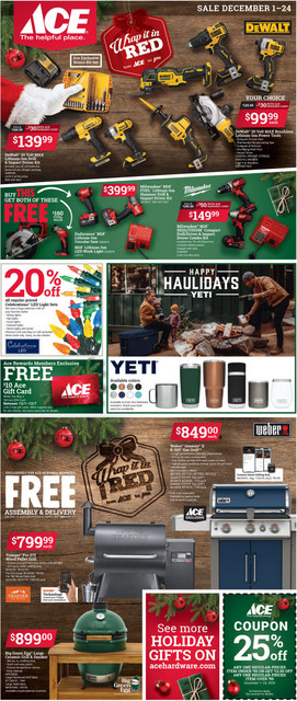 Wrap it in Red Sale at Sender’s Ace Hardware Stores in Mountain Ranch & Valley Springs