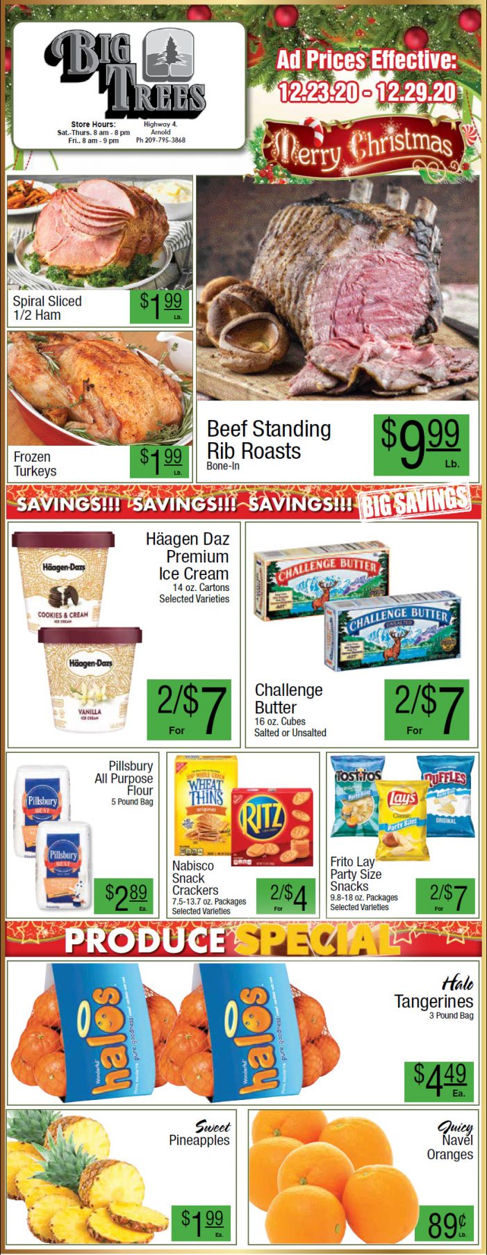 Big Trees Market Weekly Ad & Grocery Specials Through December 29th!