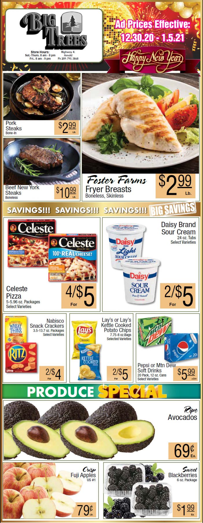 Big Trees Market Weekly Ad & Grocery Specials Through January 5th