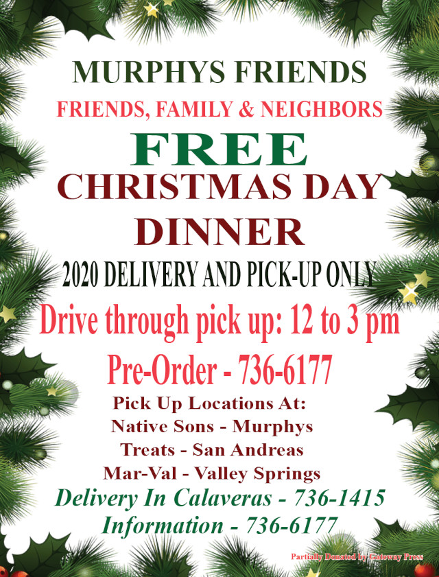 Free Christmas Day Dinner From Murphys Friends