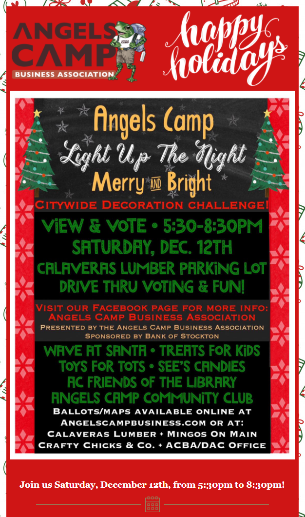 ACBA’s Angels Camp Light Up the Night!