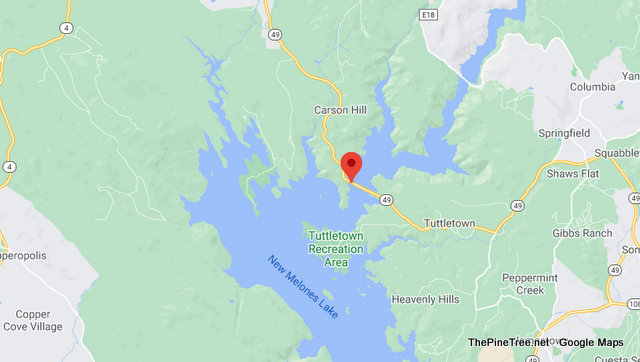 Traffic Update….Overturned Vehicle Collision Near Sr49 / New Melones Lake