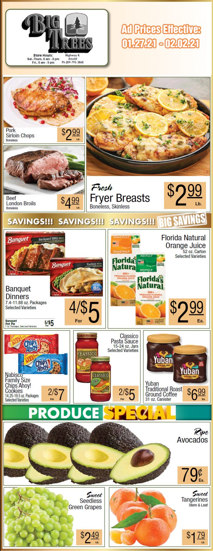Big Trees Market Weekly Ad & Grocery Specials Through February 2nd!