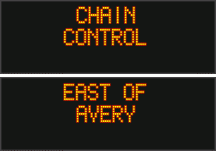 Chain Controls on Hwys 88, 4, 108 & 120