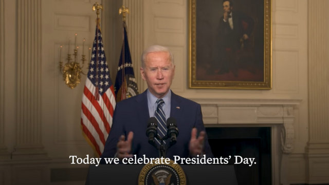 Presidents’ Day Message From President Biden