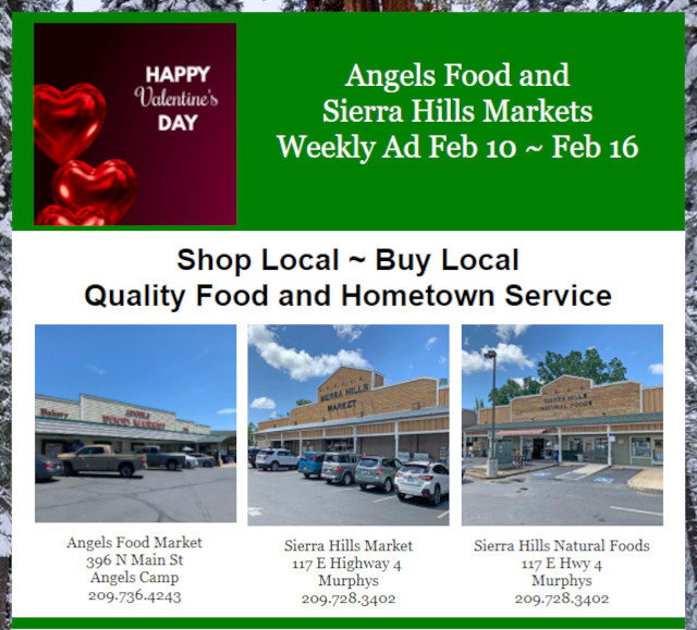 Angels Food and Sierra Hills Markets Weekly Ad Feb 10 ~ Feb 16