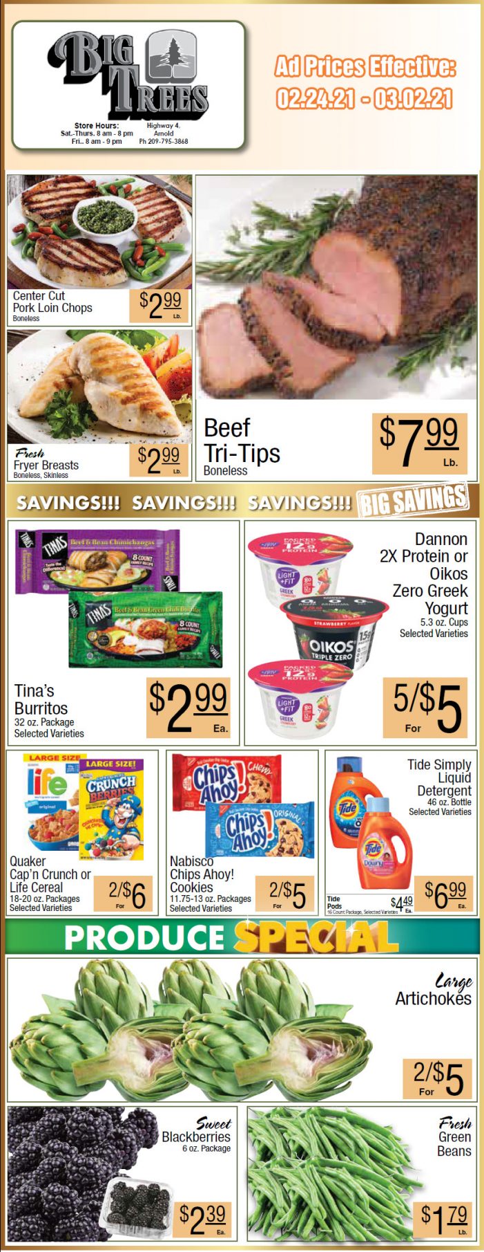 Big Trees Market Weekly Ad & Grocery Specials Through March 2nd!