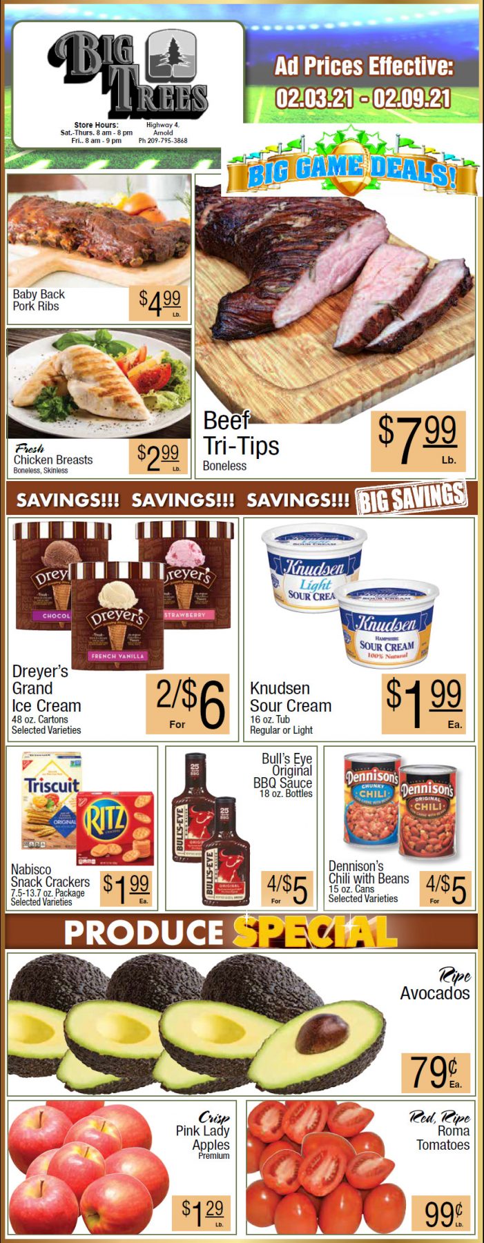 Big Trees Market Weekly Ad & Grocery Specials Through February 9th
