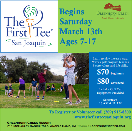 First Tee Returns to Greenhorn Creek March 13, 2021