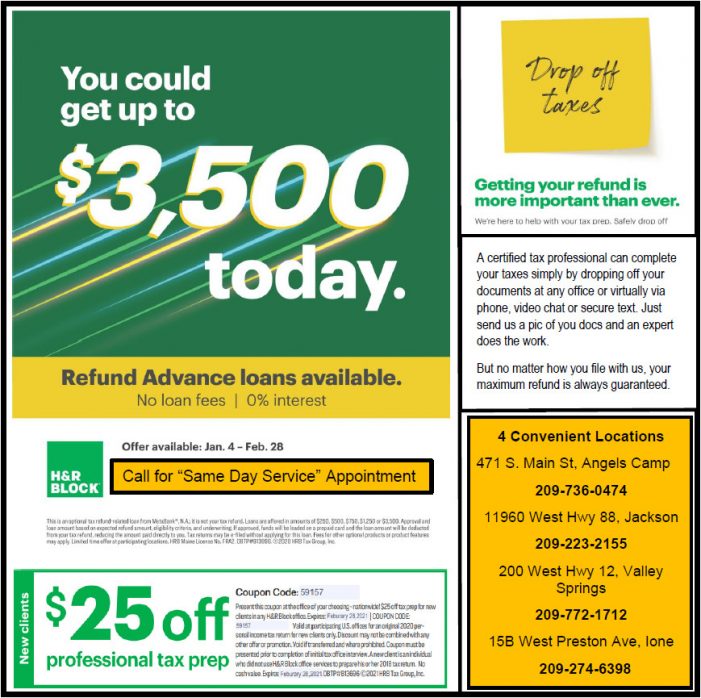H&R Block Provides Answers as People Prepare to File Their Taxes!  You Could Get Up to $3,500 Today!