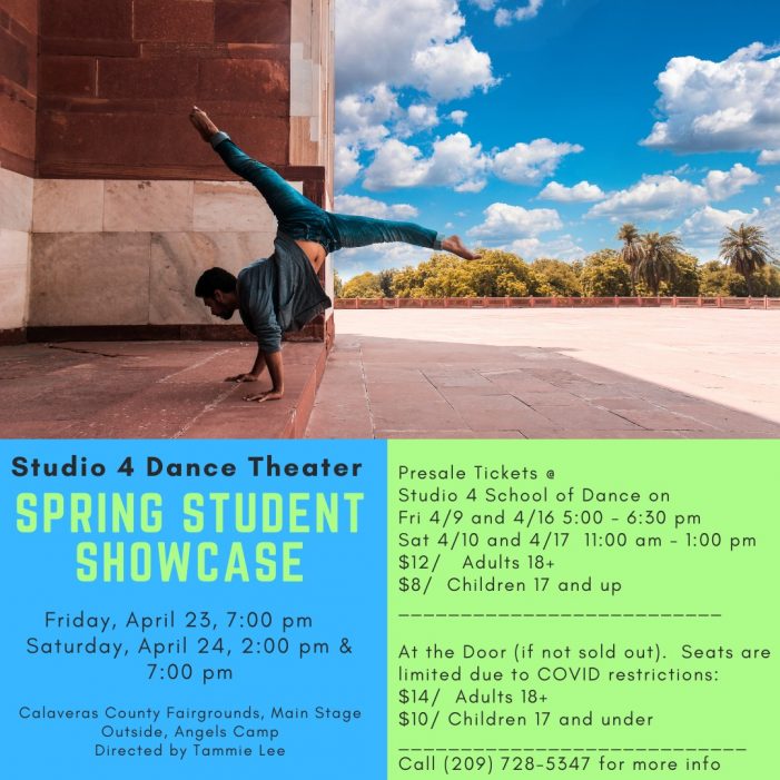 Studio 4 Dance Theater Spring Student Showcase April 23 & 24 at Frogtown!