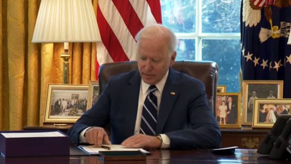 President Biden at Signing of the American Rescue Plan
