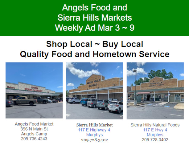 Angels Food and Sierra Hills Markets Weekly Ad Mar 3 ~ 9