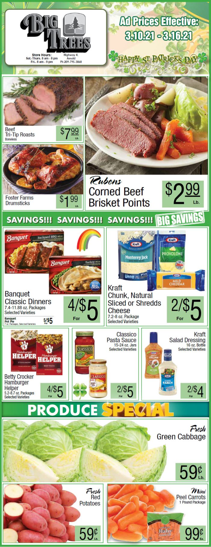 Big Trees Market Weekly Ad & Grocery Specials Through March 16th