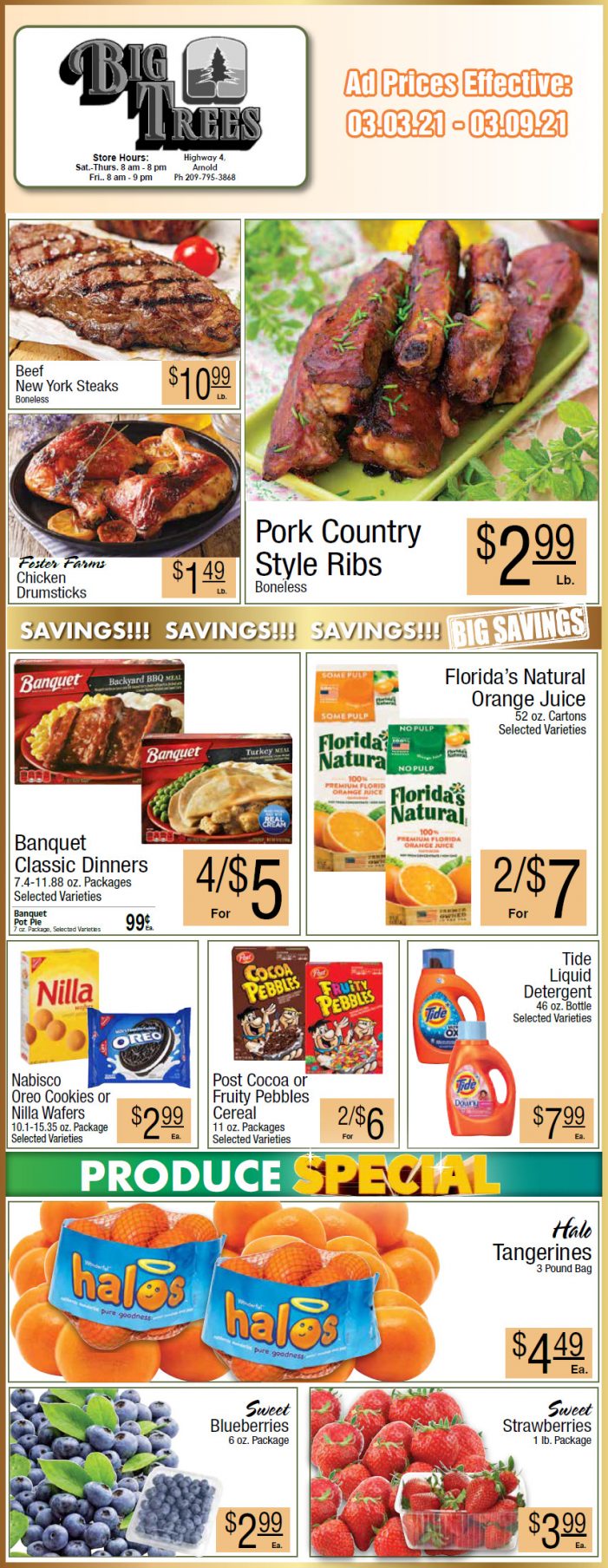 Big Trees Market Weekly Ad & Grocery Specials Through March 9th!