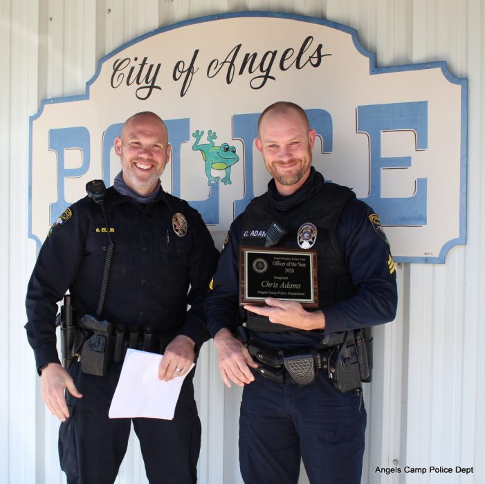 Sergeant Chris Adams Receives Angels-Murphys Rotary Officer of the Year Award