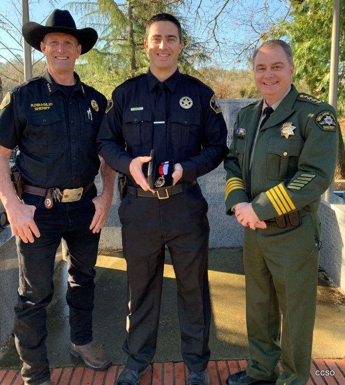 Calaveras Sheriff’s Deputy Receives Life Saving Award