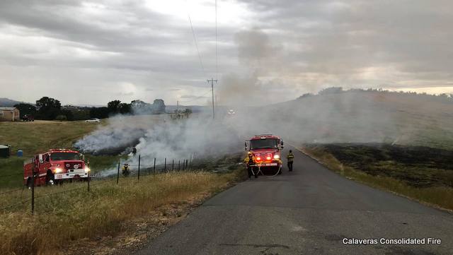 Firefighters Make Quick Work of Grass Fire this Afternoon