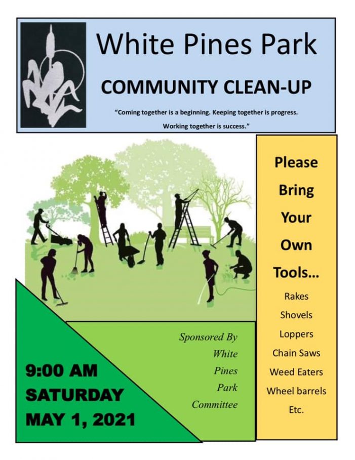 The Annual White Pines Park Clean-Up!