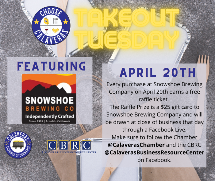 Make Plans for Takeout Tuesday at Snowshoe Brewery!