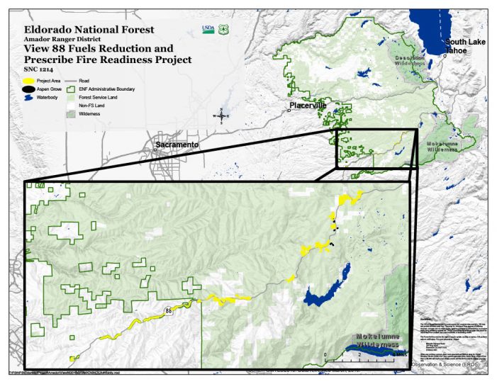 View 88 Fuels Reduction and Prescribed Fire Readiness Project Begins Shared Stewardship in the Highway 88 Corridor