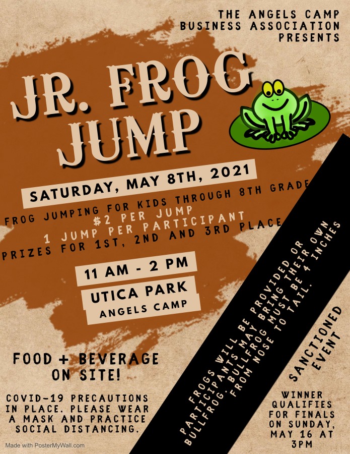 The 2021 Junior Frog Jump is May 8th at Utica Park!