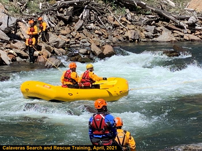 The Annual Calaveras Search and Rescue Swift Water Training