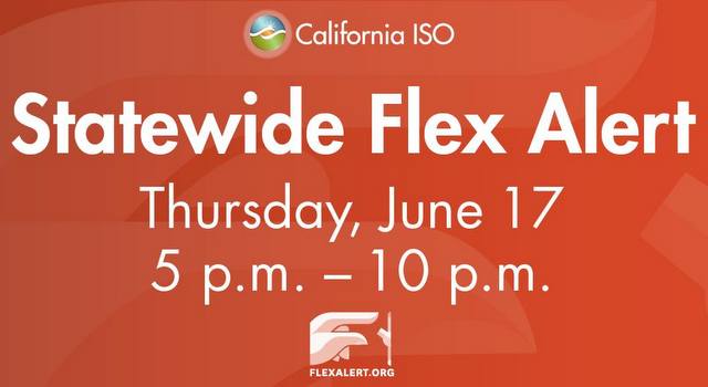 ISO issues Flex Alert for Energy Conservation Tomorrow as Extreme Heat Forecast & Consumer Help will be Key to Preventing Outages