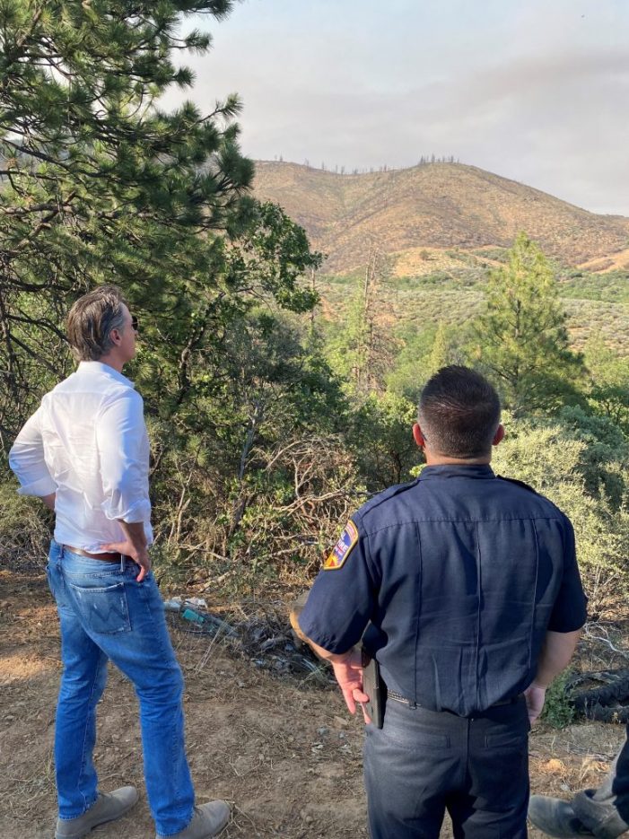 Governor Newsom Meets with Emergency Officials Responding to Lava Fire