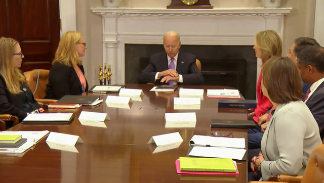 President Biden Before a Meeting with FEMA Administrator Deanne Criswell and Homeland Security Advisor and Deputy National Security Advisor Dr. Elizabeth Sherwood-Randall