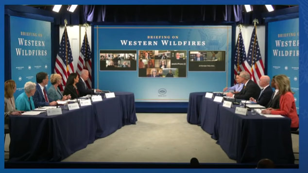 President Biden in Meeting on Western Wildfires