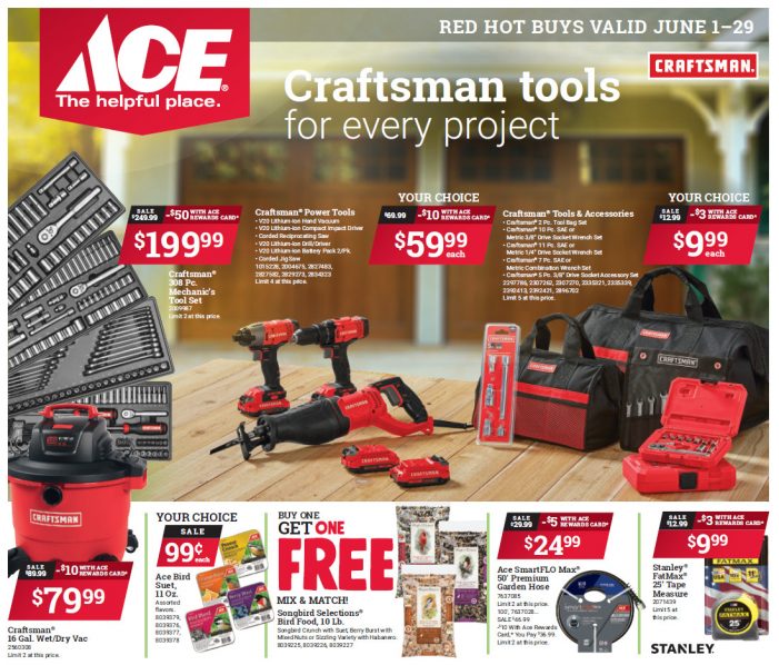 Arnold Ace Home Center’s June Red Hot Buys!