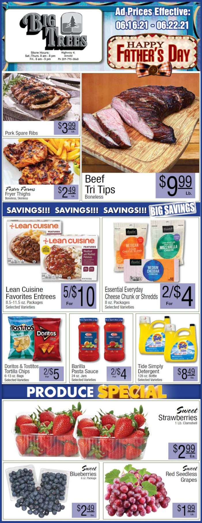 Big Trees Market Weekly Ad & Grocery Specials Through June 22nd! Shop Local & Save!!