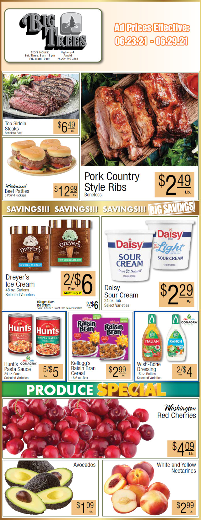 Big Trees Market Weekly Ad & Grocery Specials Through June 29th! Shop Local & Save!!