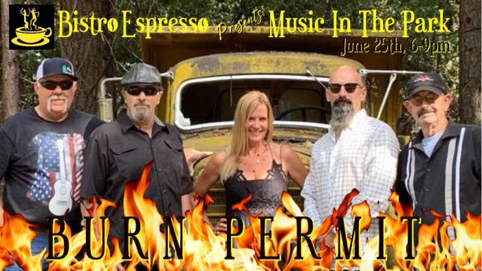 Don’t Miss Tonight’s Music in the Park at the Bistro!!