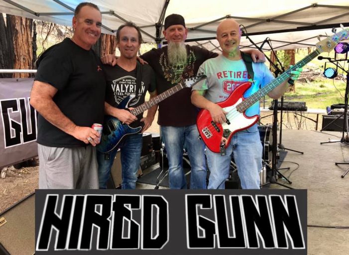 Saturday’s Concert in the Pines: Hired Gunn!!