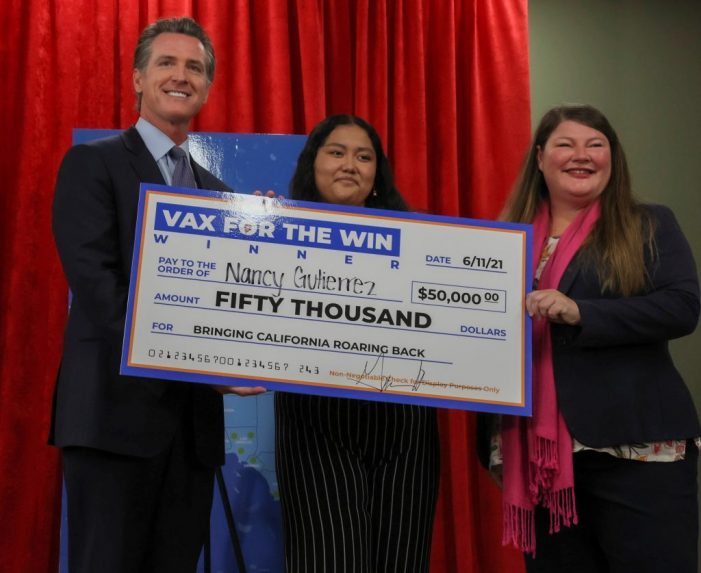 Governor Newsom Announces New Rewards for Vaccinated Californians as Second Round of Vax for the Win $50K Winners is Drawn