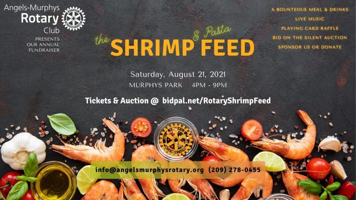 Angels-Murphys Rotary Club’s Annual Shrimp Feed & Online Auction!!