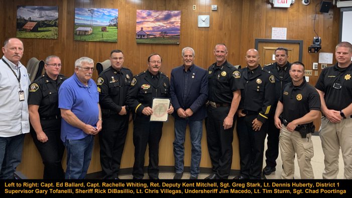 Lieutenant Dennis Huberty Retires After 39 Years With The Calaveras County Sheriff’s Office