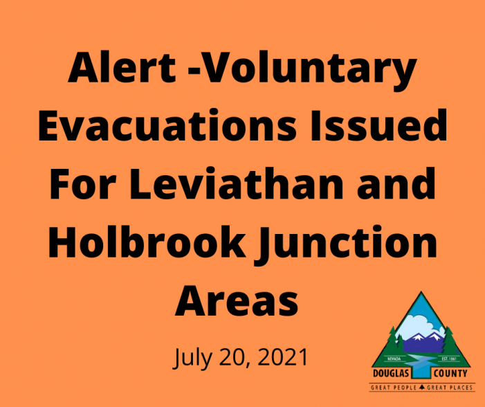 Tamarack Fire Triggers Voluntary Evacuation Orders for Leviathan Mine Rd. and Holbrook Junction Areas