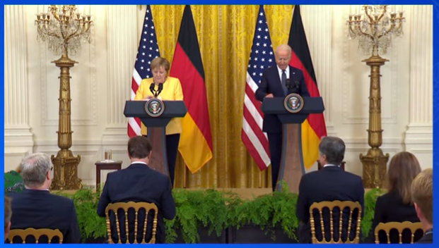 President Biden and Chancellor Merkel of the Federal Republic of Germany